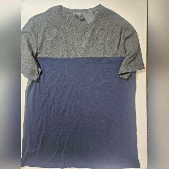 Slate And‎ Stone T-Shirt Mens XXL Logan Style Luxury Loungewear Colorblock Tee - Picture 1 of 5